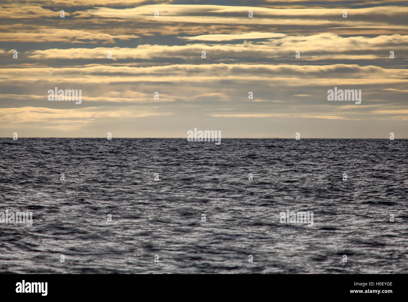Sunset sky over the baltic sea Stock Photo - Alamy