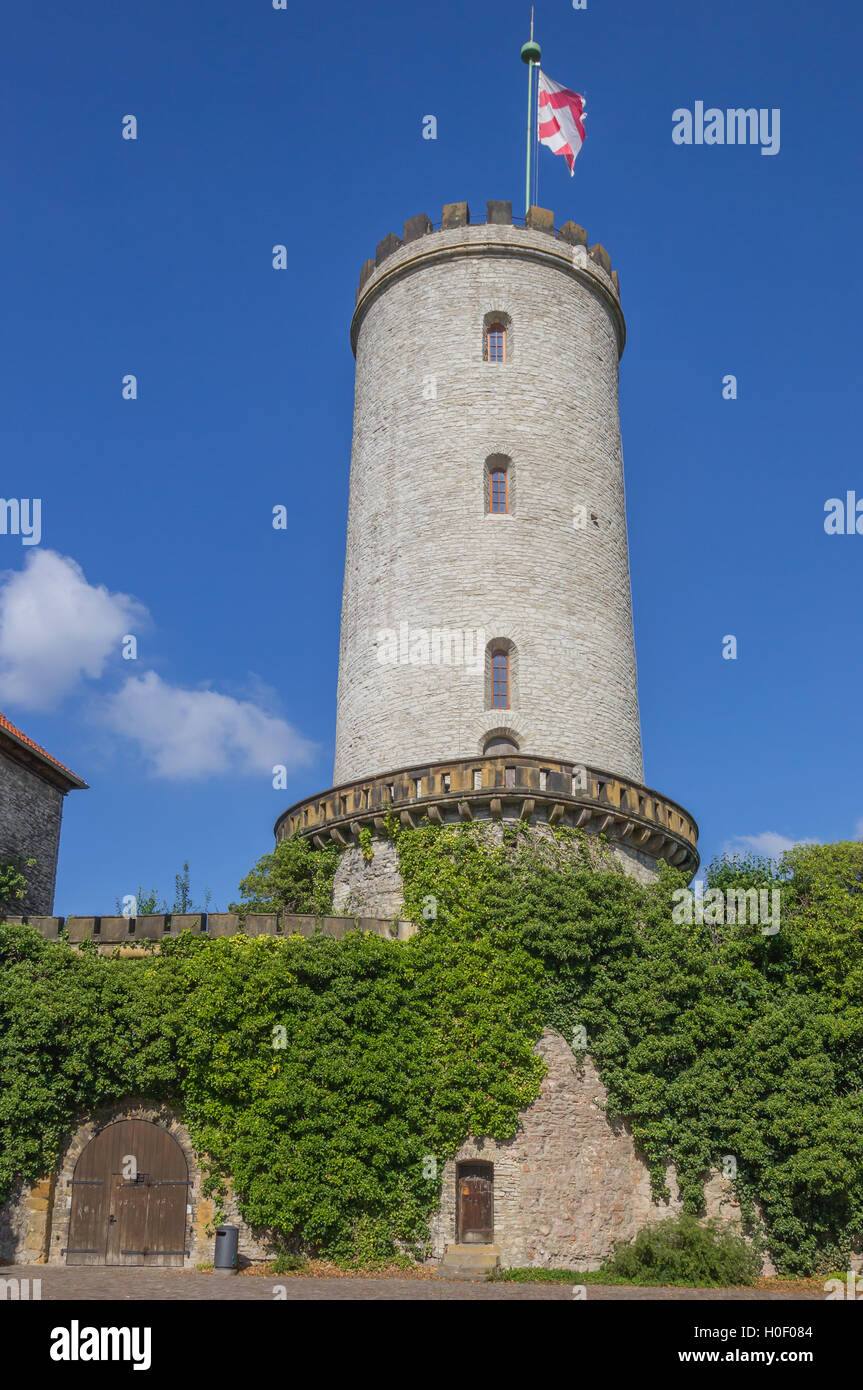 Tower of the Sparrenburg castle in Bielefeld, Germany Stock Photo