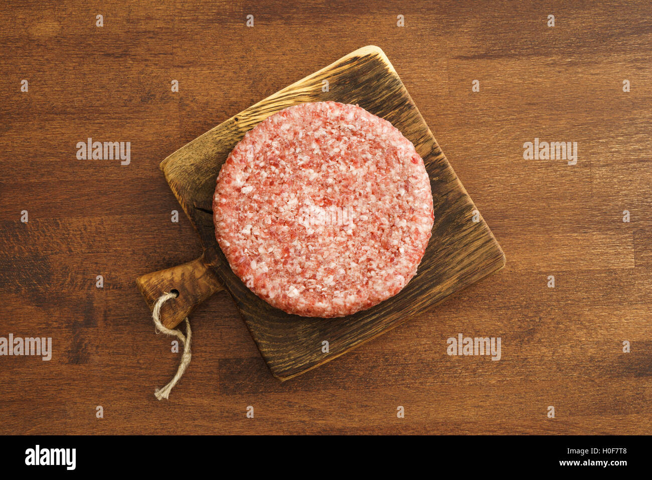 Beef burger patty Stock Photo Alamy