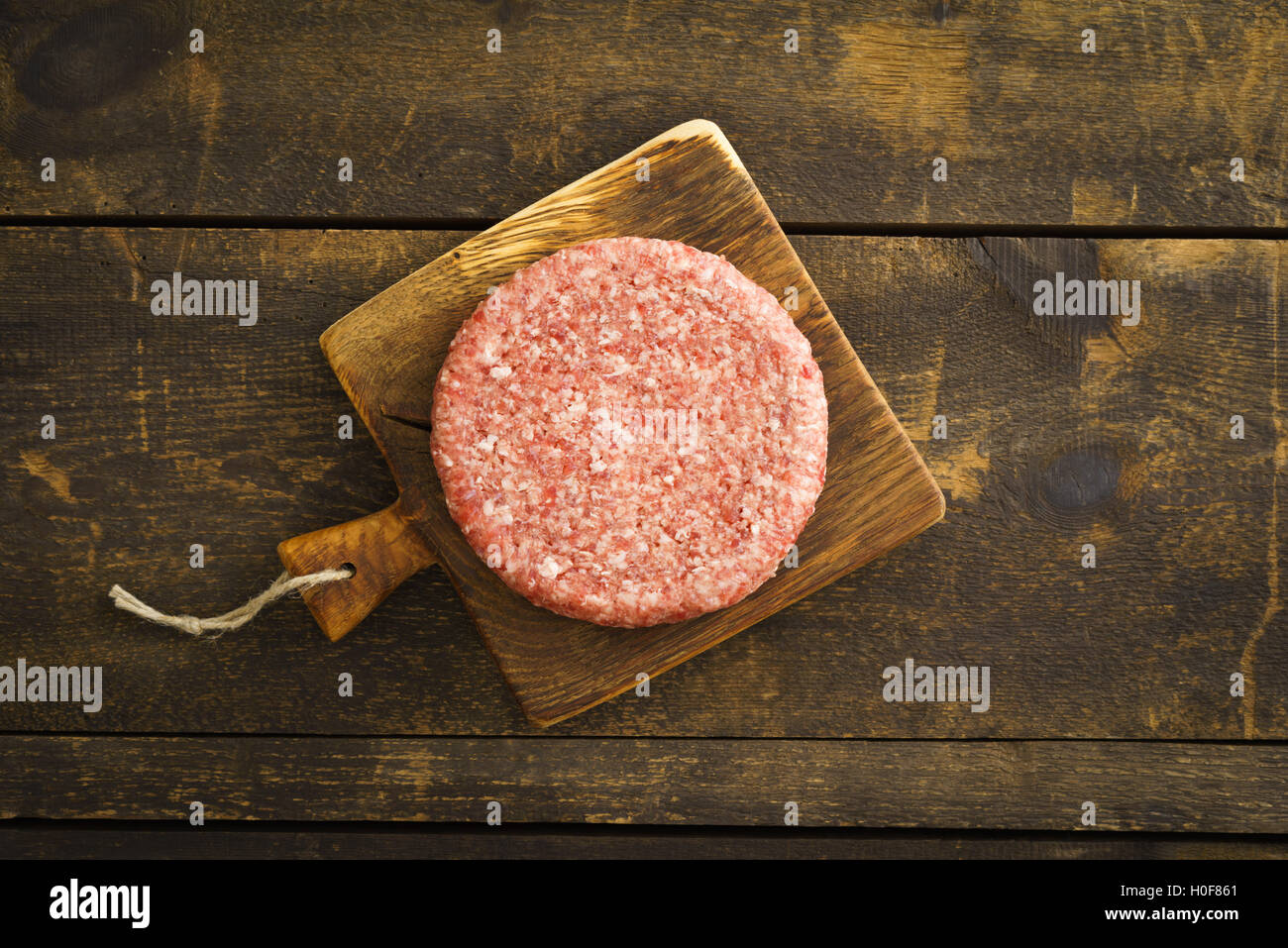 Beef burger patty Stock Photo Alamy