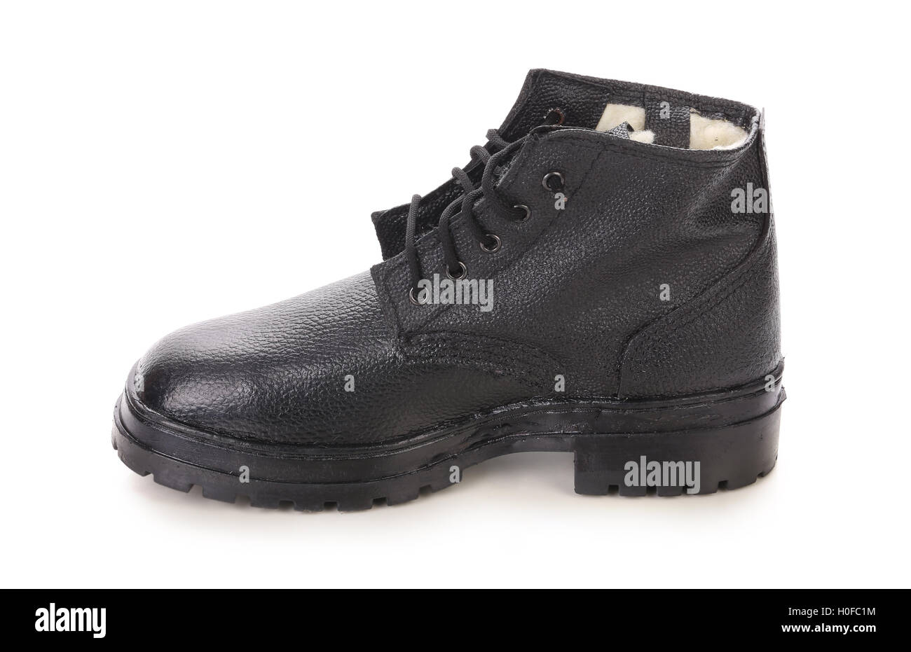 Black man's boot Stock Photo - Alamy