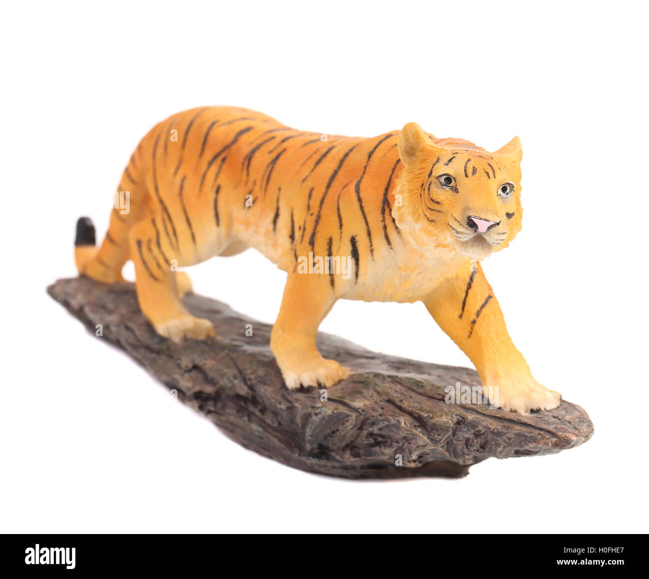Plastic tiger figurine Stock Photo Alamy