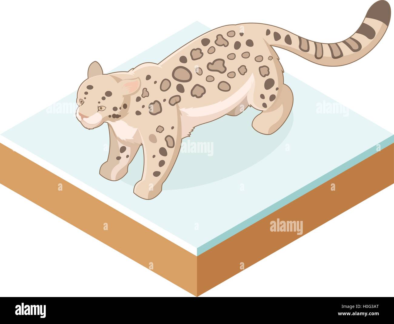 Cartoon snow leopard hi-res stock photography and images - Alamy