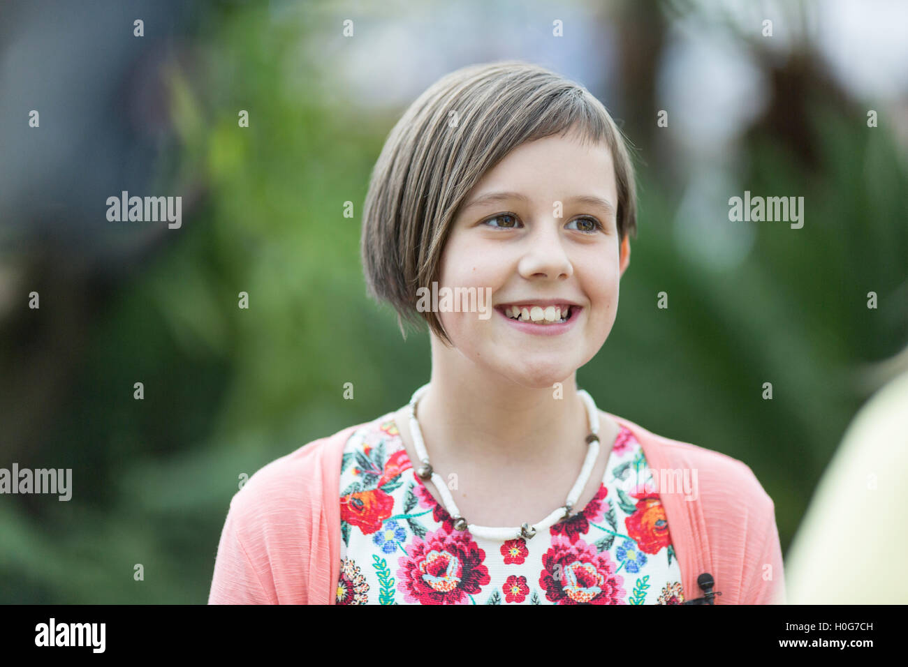 Ruby Barnhill ,English actress, played the lead role of Sophie in Steven Spielberg's 2016 film The BFG. Pictured July 2016 Stock Photo