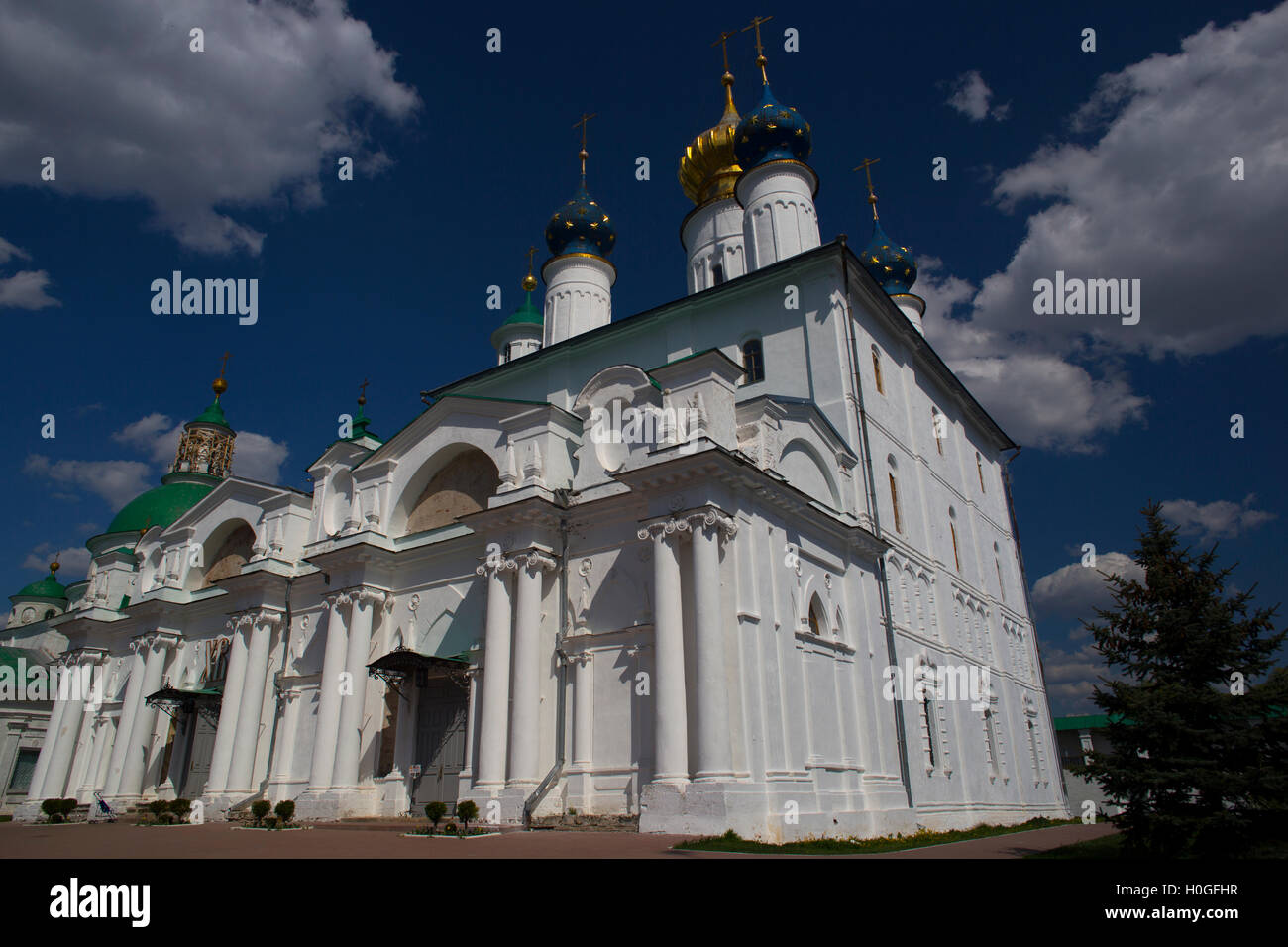 Cathedral of Conception of St Anna in Spaso-Yakovlevsky Monastery Stock Photo