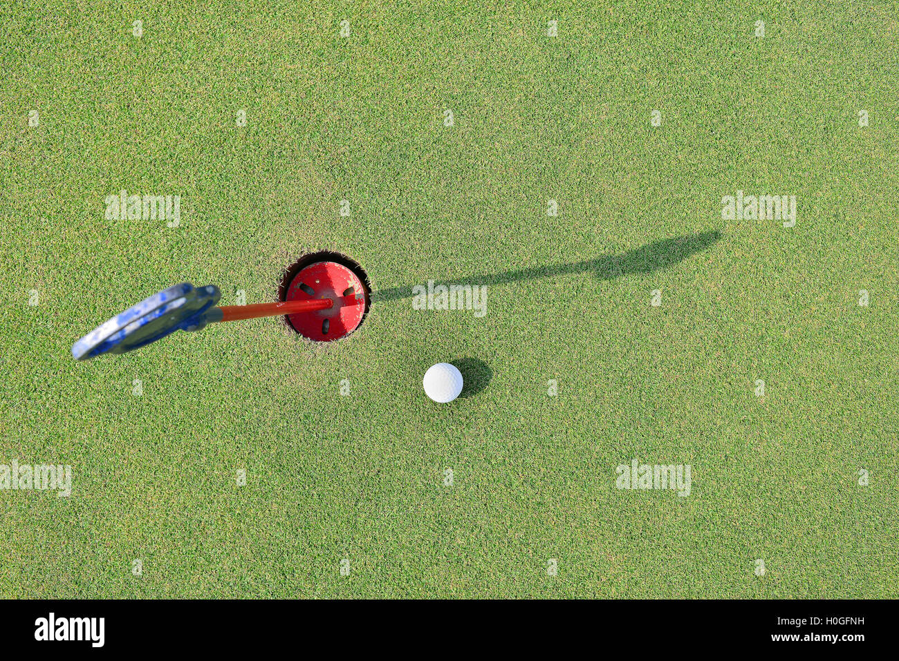 Practice Golf Putting Stock Photo Alamy