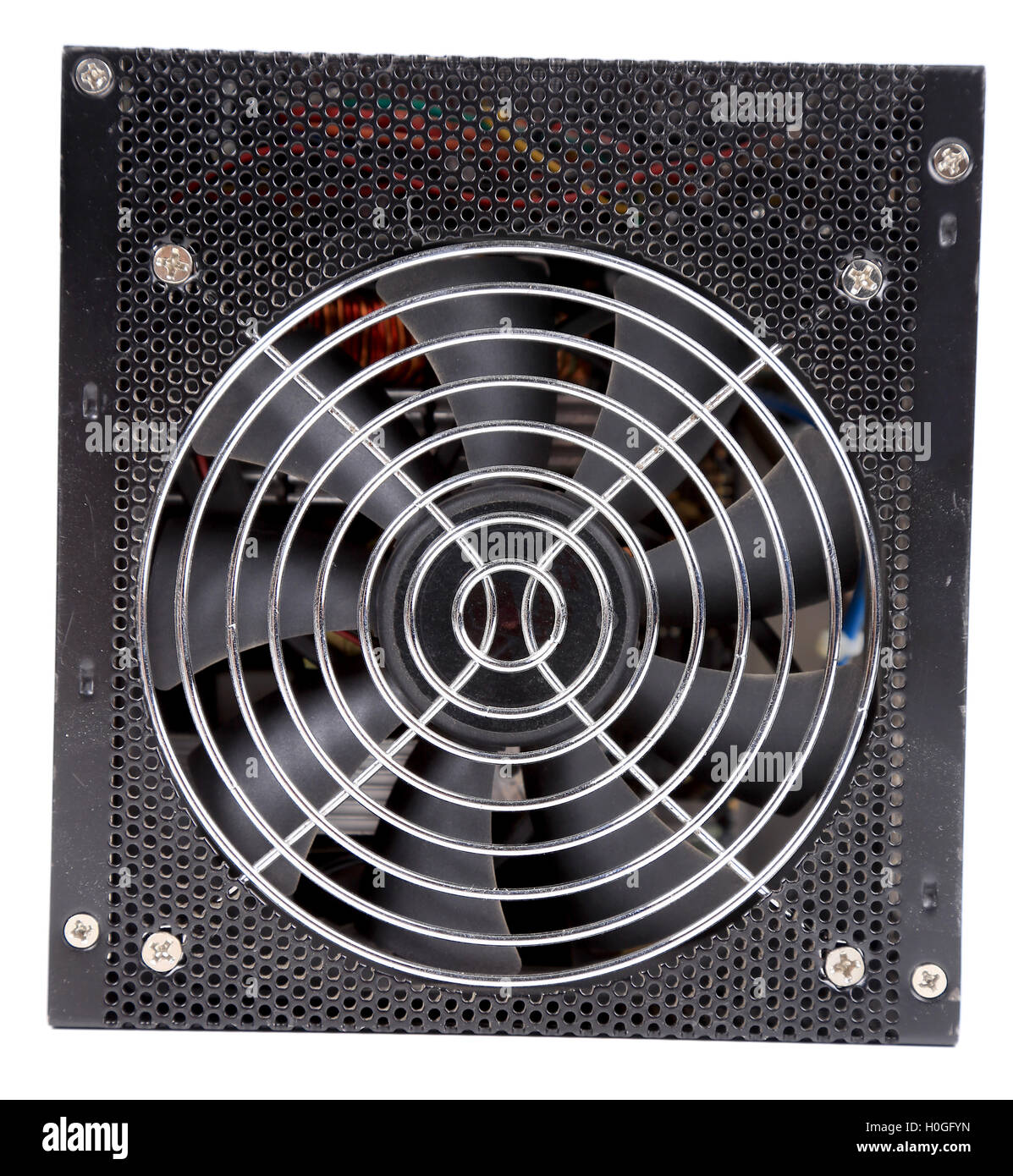 Cooler for power source of computer Stock Photo Alamy