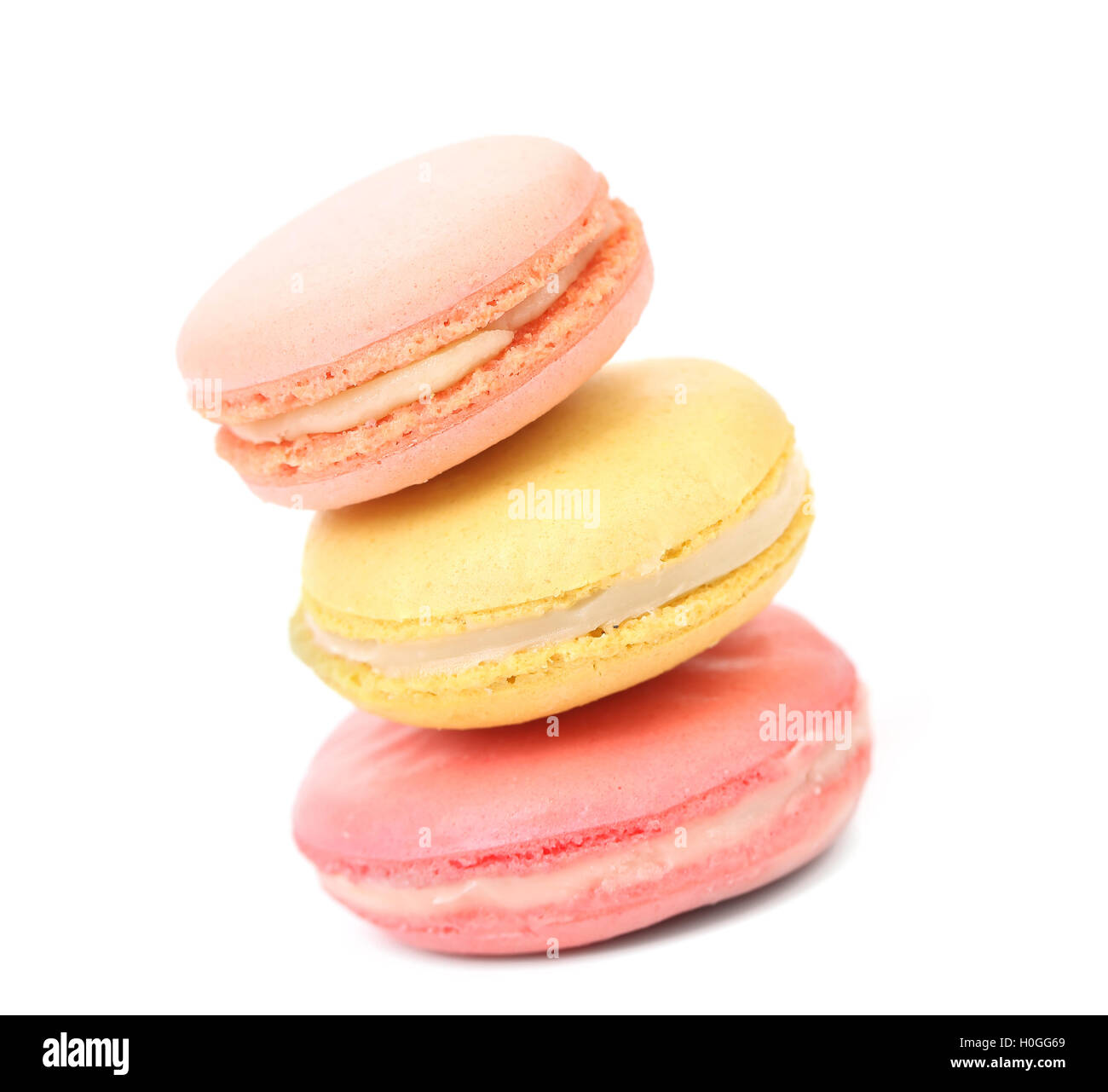 Stack of macaron cakes Stock Photo - Alamy