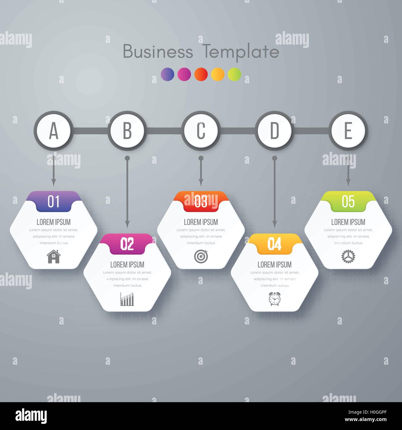 Modern infographics process template Stock Vector Image & Art - Alamy