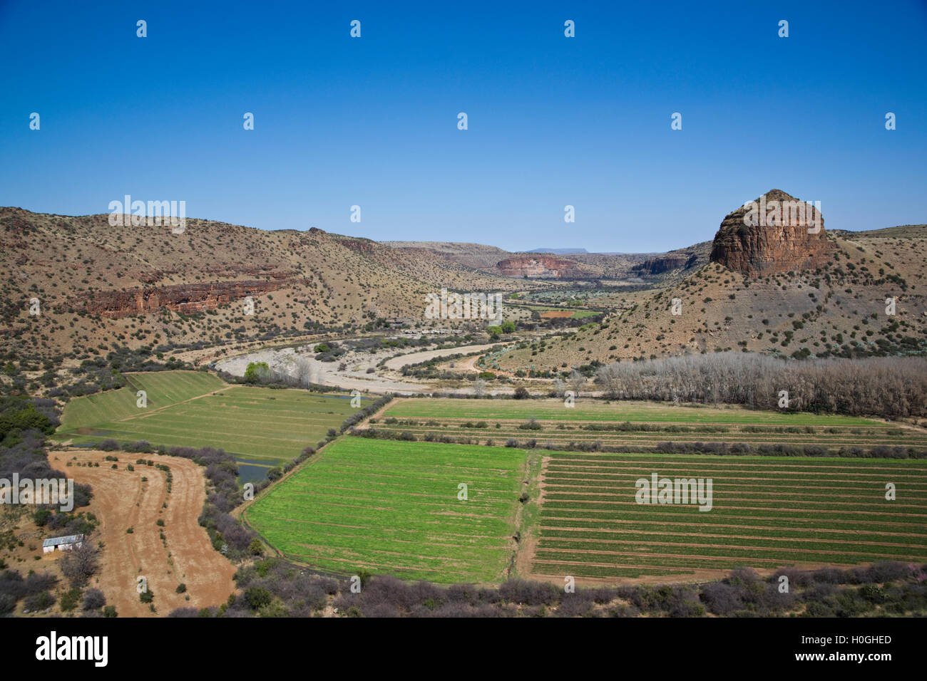 Farm in the Karoo Stock Photo Alamy