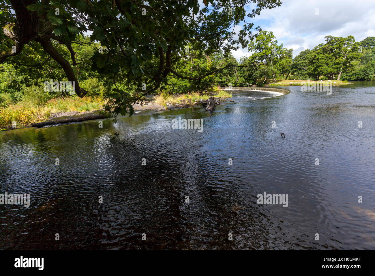 Horseshoe Falls on the river Dee which helps to control the flow of