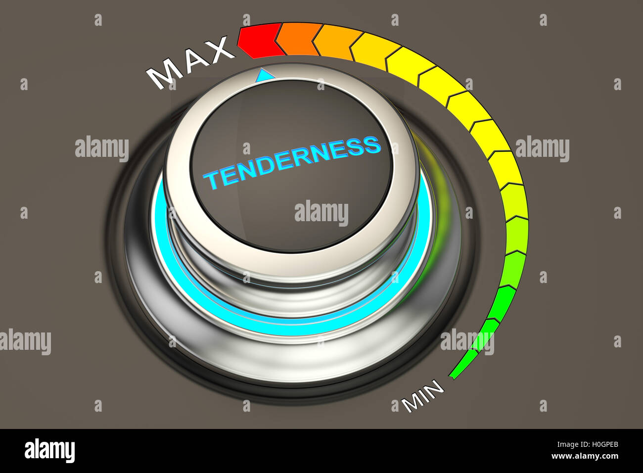 max level of tenderness concept, 3D rendering Stock Photo