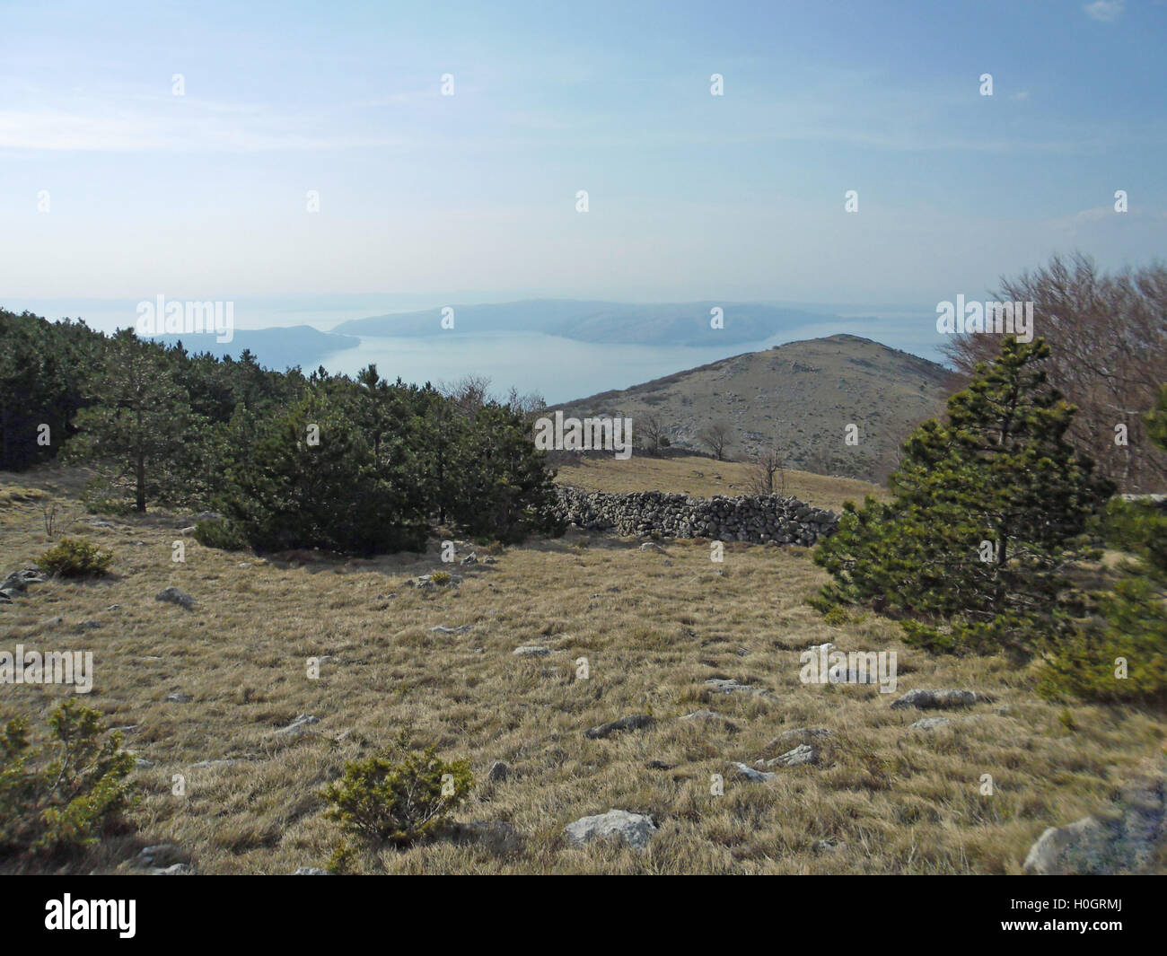 Velebit mountain,view towards the islands,7 Stock Photo
