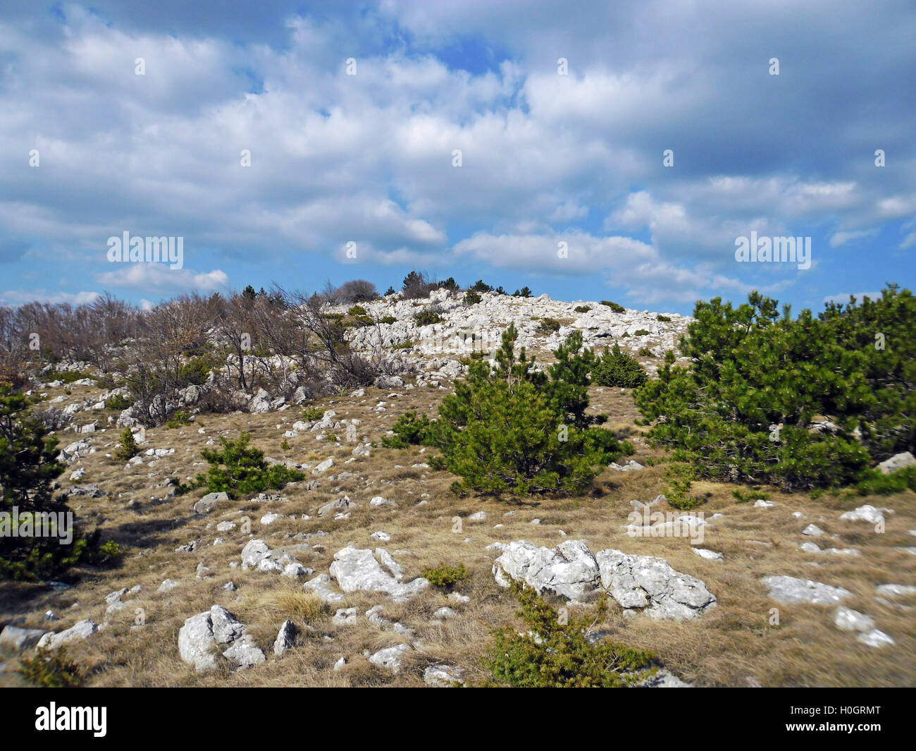 Velebit mountain,view towards the islands,8 Stock Photo
