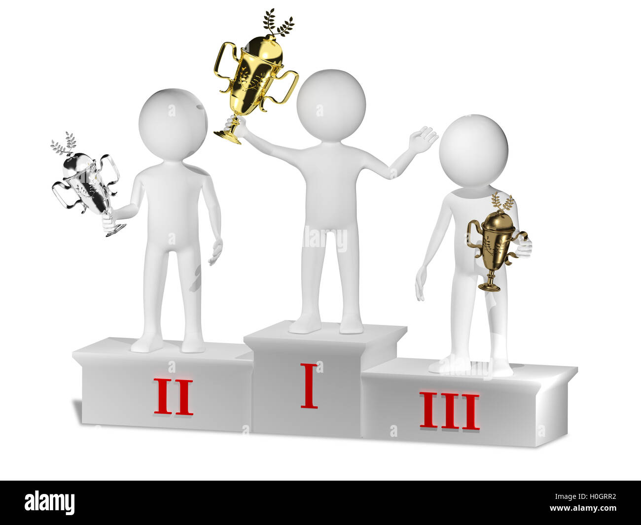Winner podium 3d hi-res stock photography and images - Alamy