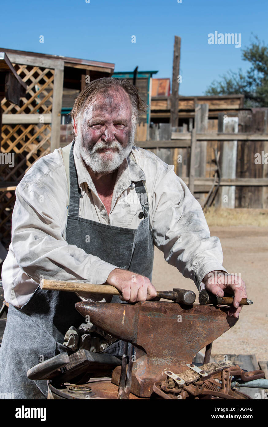 Old West Blacksmith Stock Photo - Alamy
