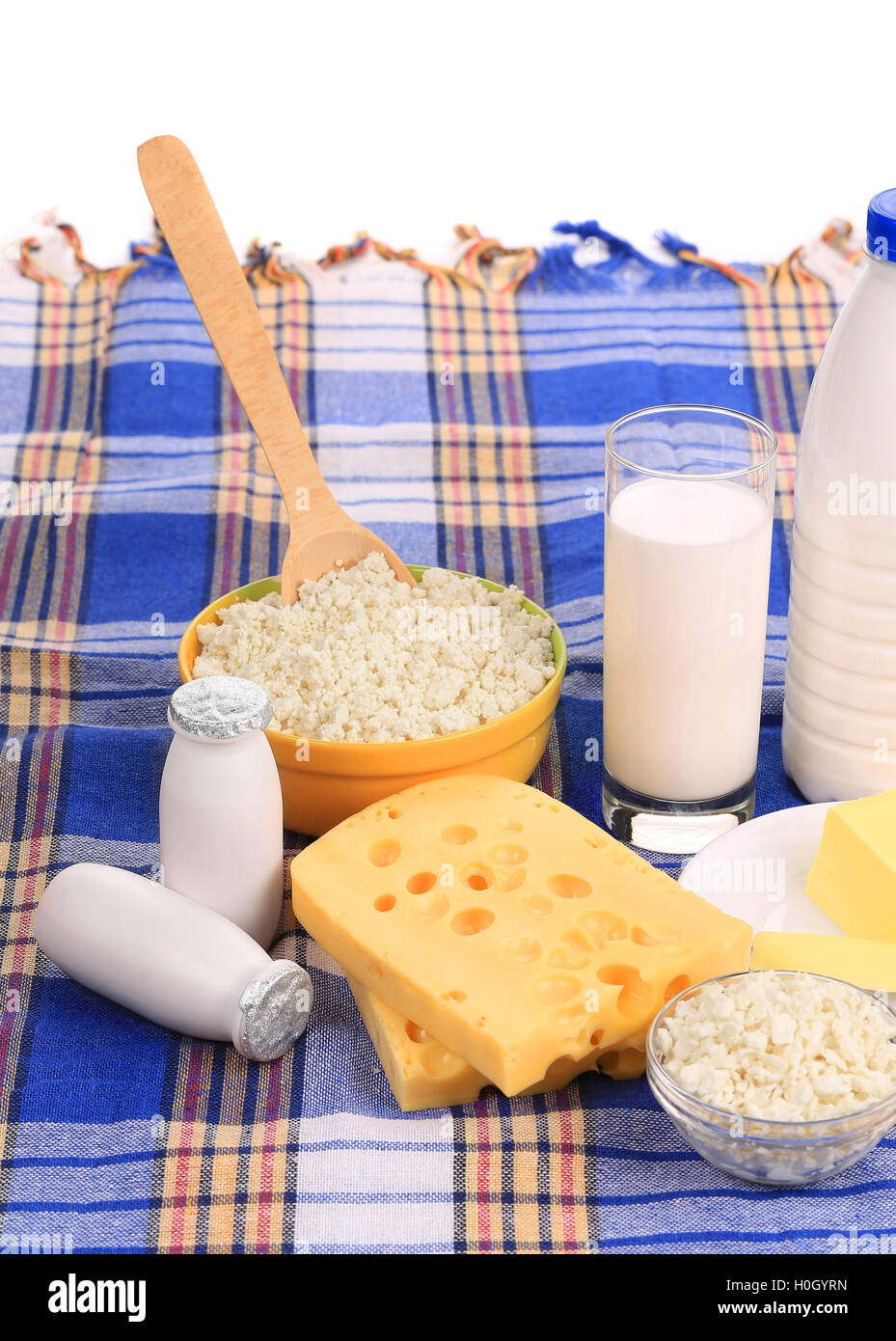 Composition of healthy breakfast products Stock Photo - Alamy