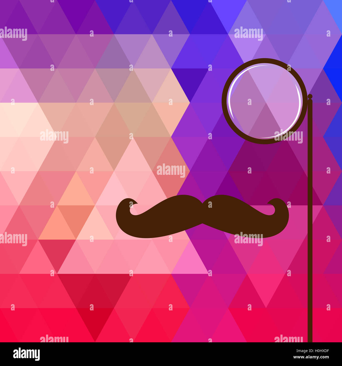 Abstract colorful triangle pattern background. Vector Stock Photo - Alamy