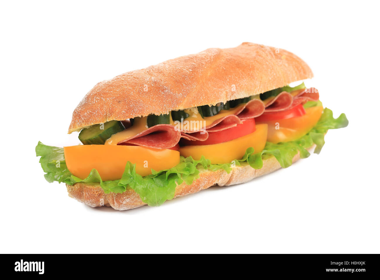 French baguette sandwich Stock Photo Alamy