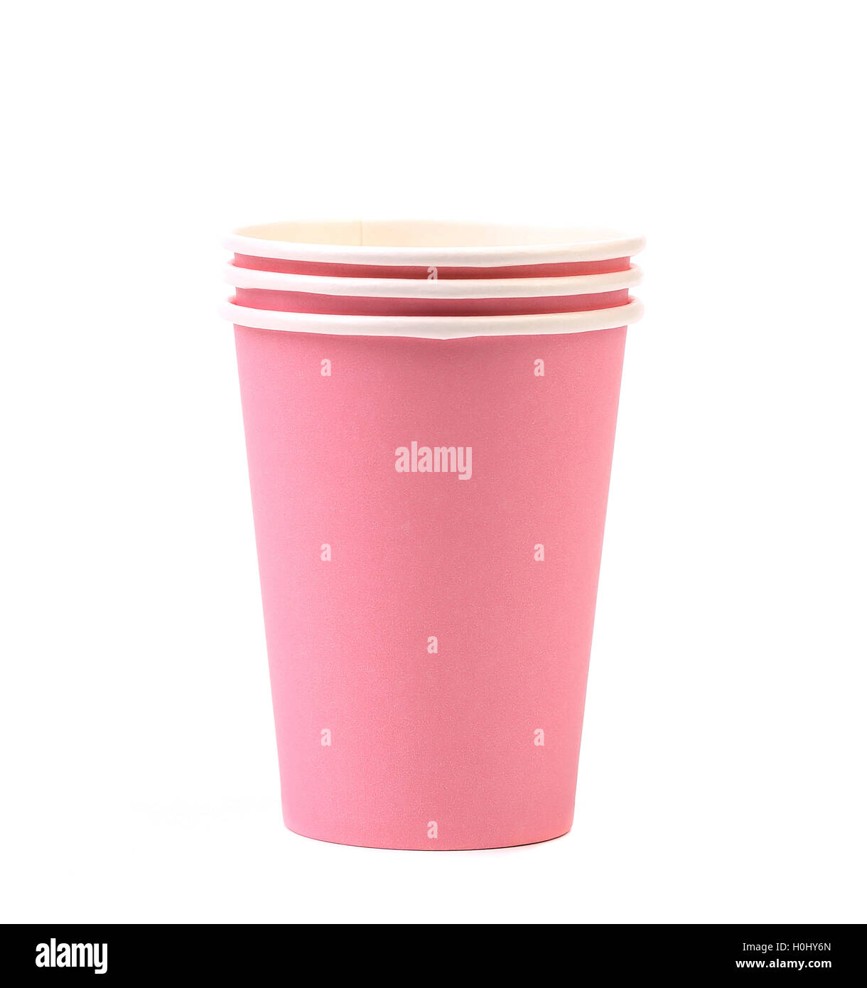 Pile of colorful paper coffee cup Stock Photo - Alamy