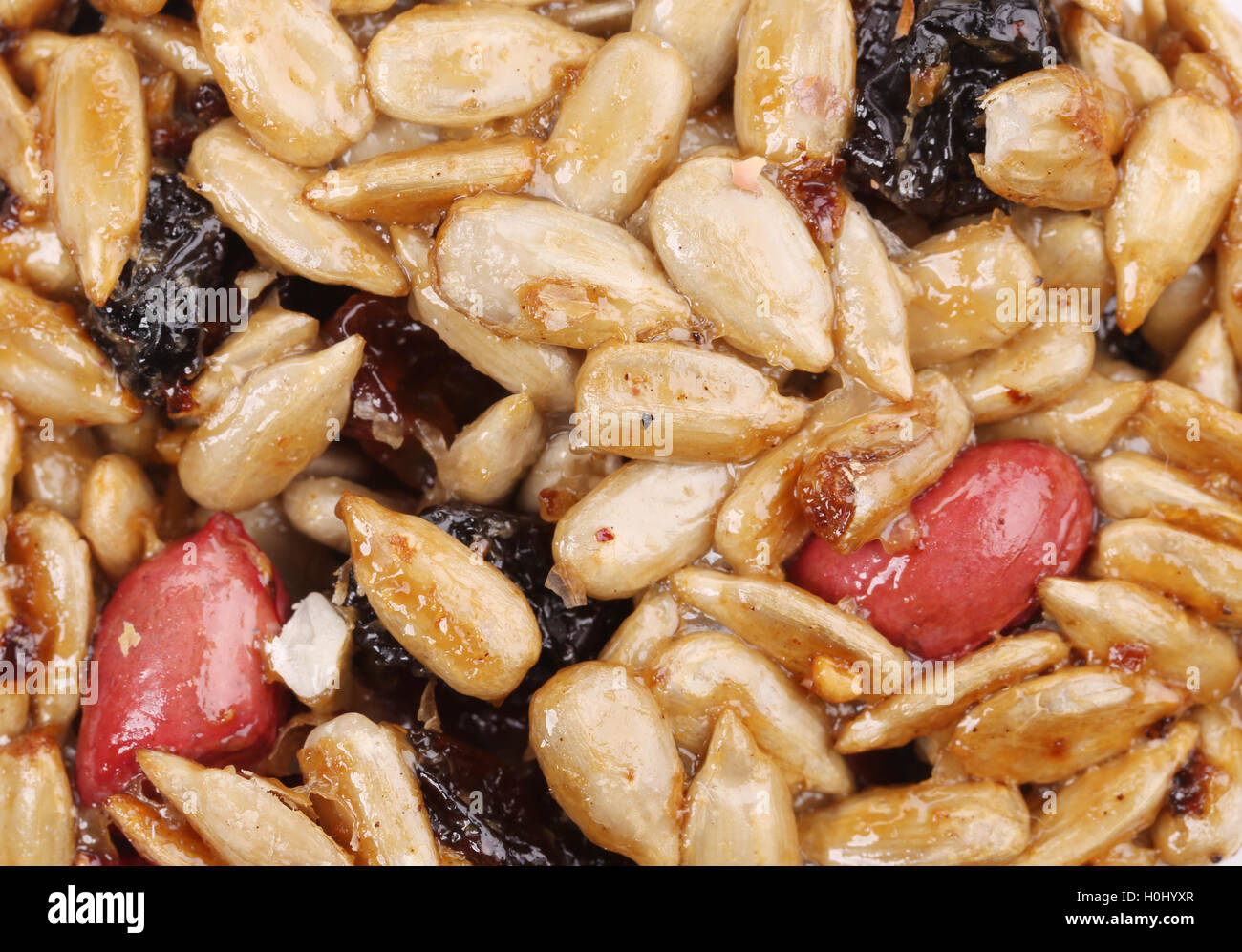 Candied roasted peanuts sunflower seeds Stock Photo Alamy