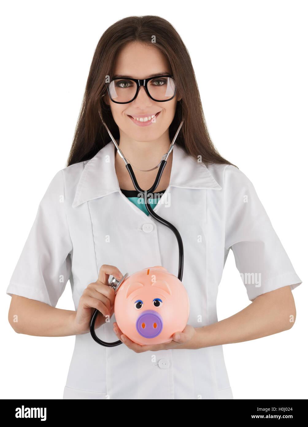 Piggy Bank Health Stock Photo
