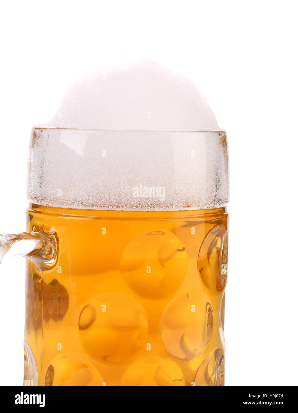 Tall mug with gold beer Stock Photo Alamy