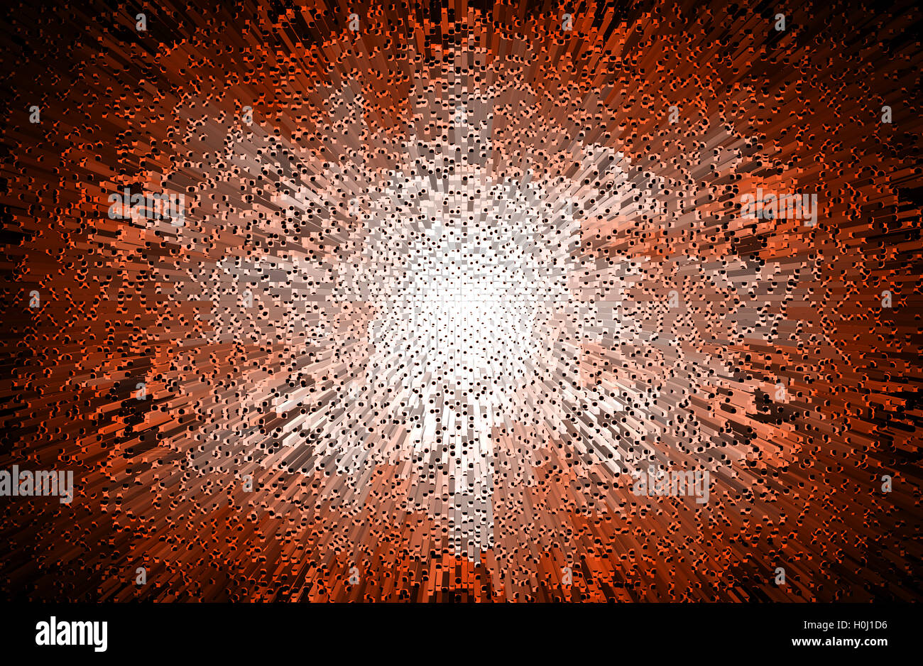 abstract orange color background with motion blur and square pattern ...