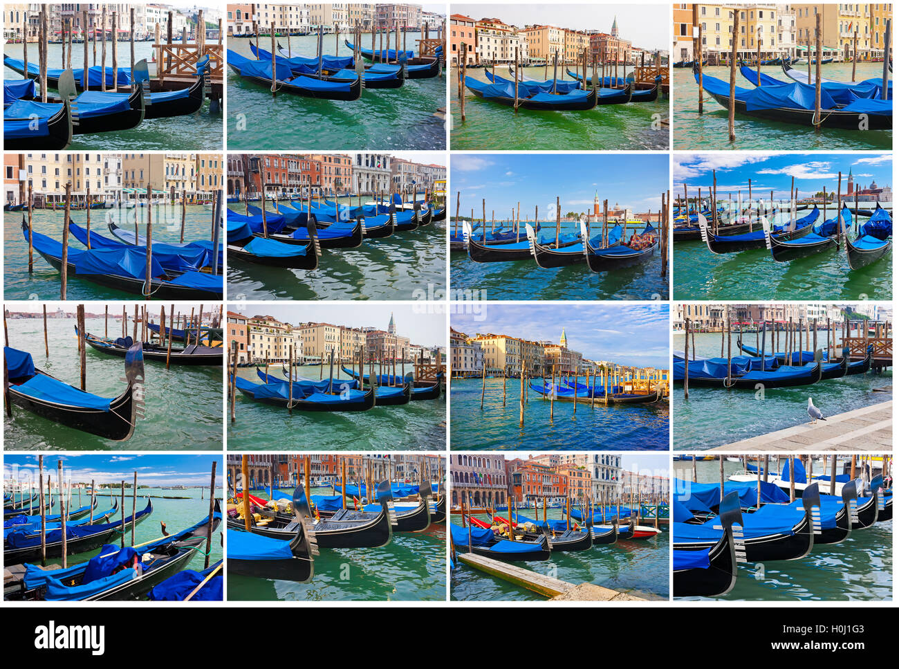 Gondolas in Venice Stock Photo Alamy