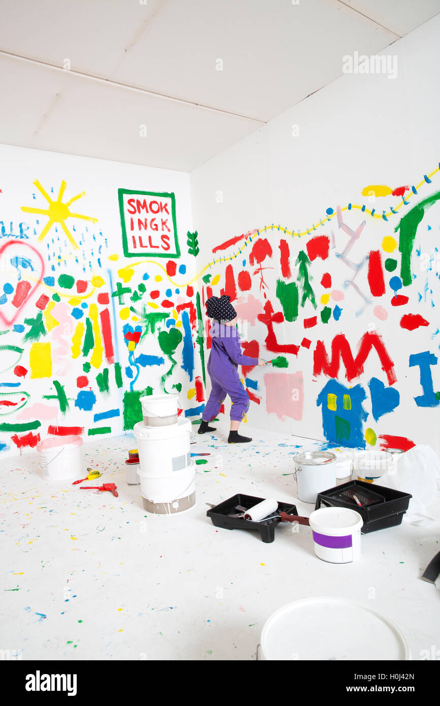 Painting a room Stock Photo Alamy