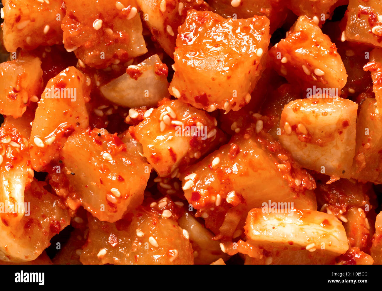 korean pickled radish Stock Photo Alamy