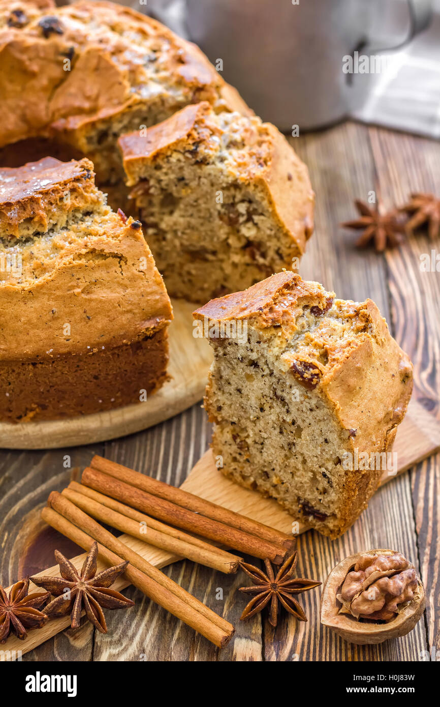 Fruit cake Stock Photo