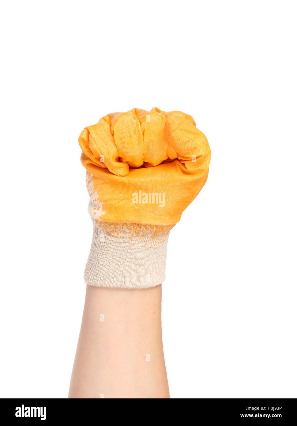 Clenched fist in glove hi-res stock photography and images - Alamy