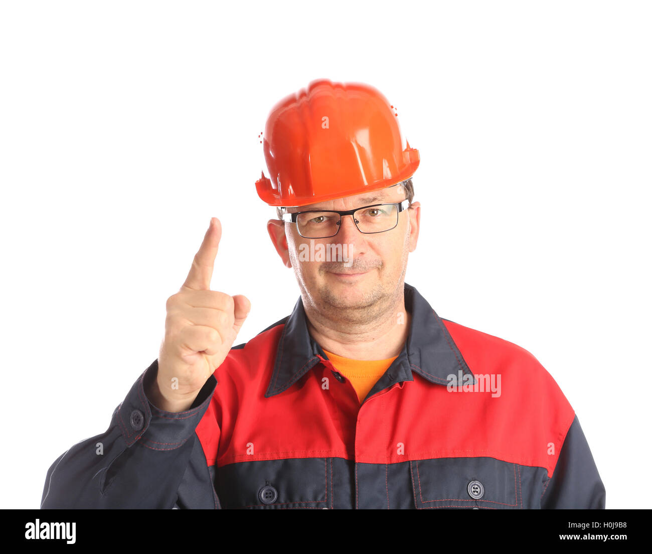 Tips Worker Image Worker draws attention Stock Photo - Alamy