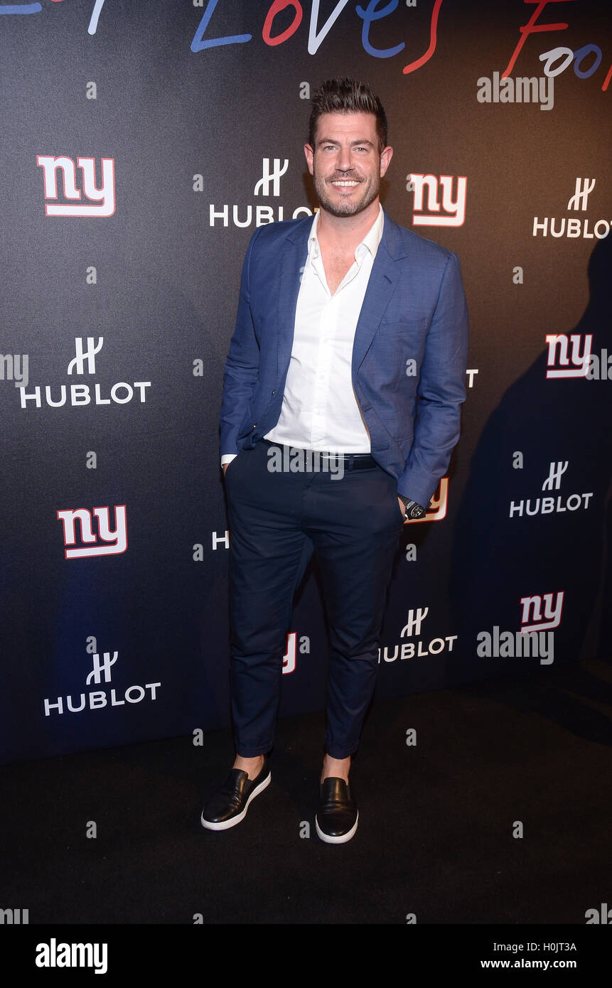 New York, USA. 20th September, 2016.  Jesse Palmer attends the Hublot and the New York Giants celebrate the kick off of the opening NFL season and host a “luxury tailgate” experience on September 20, 2016  in New York City.  Credit: Raymond Hagans/MediaPunch Credit:  MediaPunch Inc/Alamy Live News Stock Photo