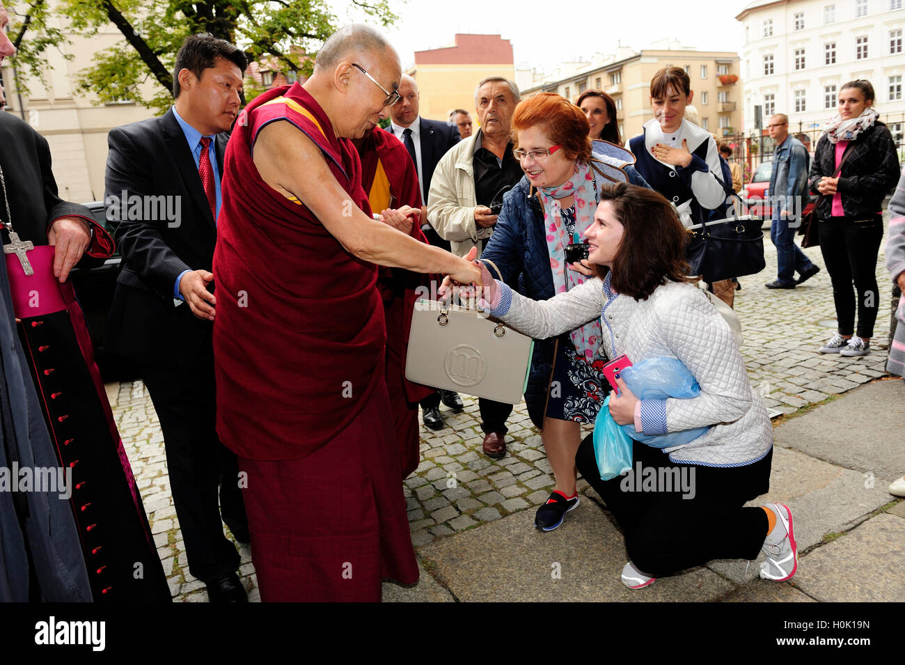 Swidnica, Poland.  21st Sep, 2016. The Dalai Lama, visiting the cathedral Credit:  Kazimierz Jurewicz/Alamy Live News Stock Photo