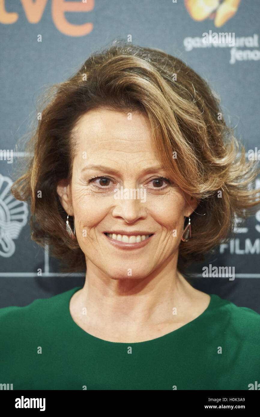 San Sebastian, Euskadi, Spain. 21st Sep, 2016. Sigourney Weaver attend