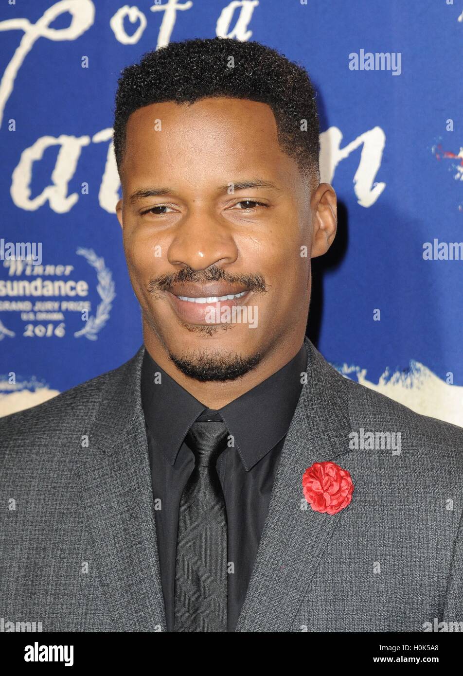 Los Angeles, CA, USA. 21st Sep, 2016. Nate Parker at arrivals for THE