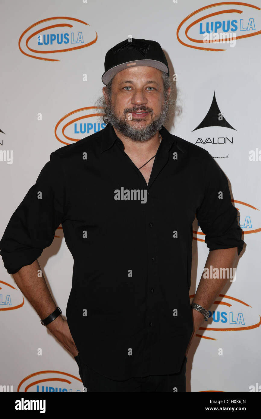 Hollywood, California, USA. 21st September, 2016. Joseph D. Reitman, Jose Reitman attends the Get Lucky for Lupus LA Celebrity Poker Tournament at Avalon on September 21, 2016 in Los Angeles, California. (Credit: Parisa Afsahi/MediaPunch) Credit:  MediaPunch Inc/Alamy Live News Stock Photo