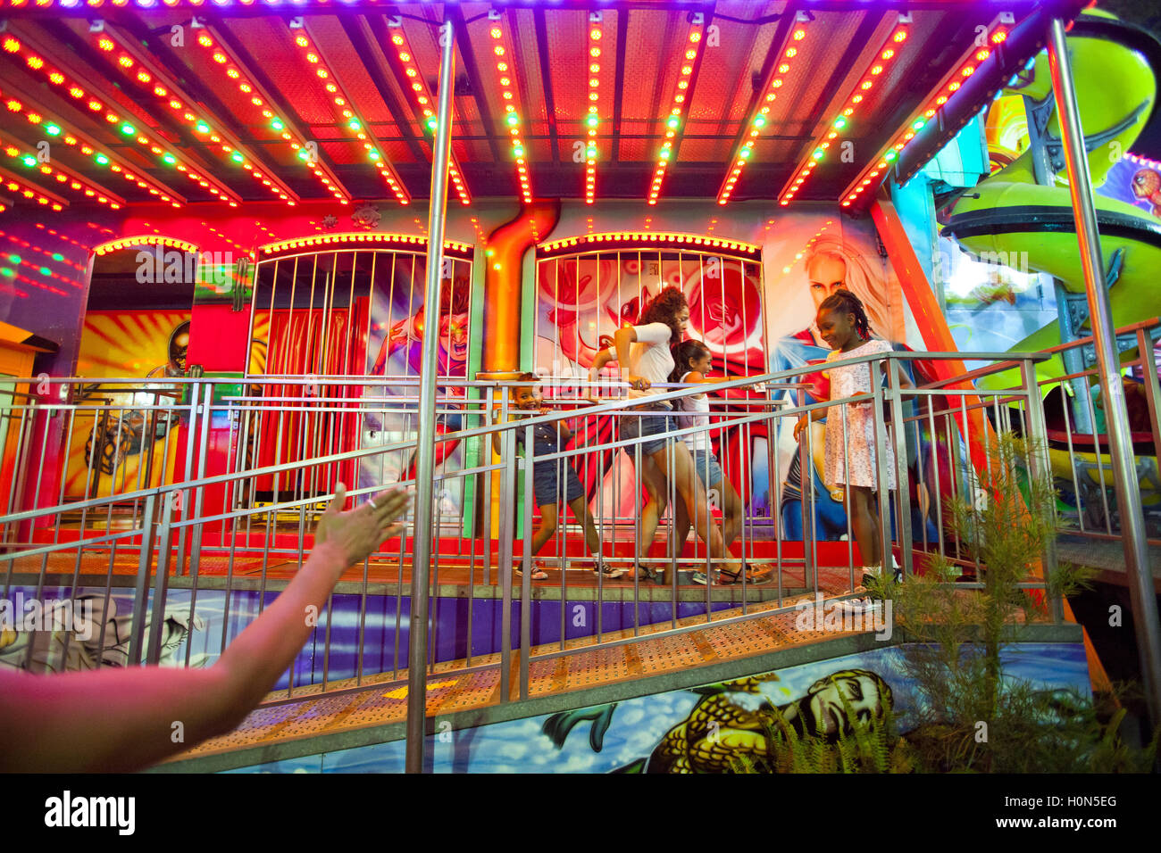 Nighttime at Los Angeles County Fair, Pomona Fairplex, Pomona