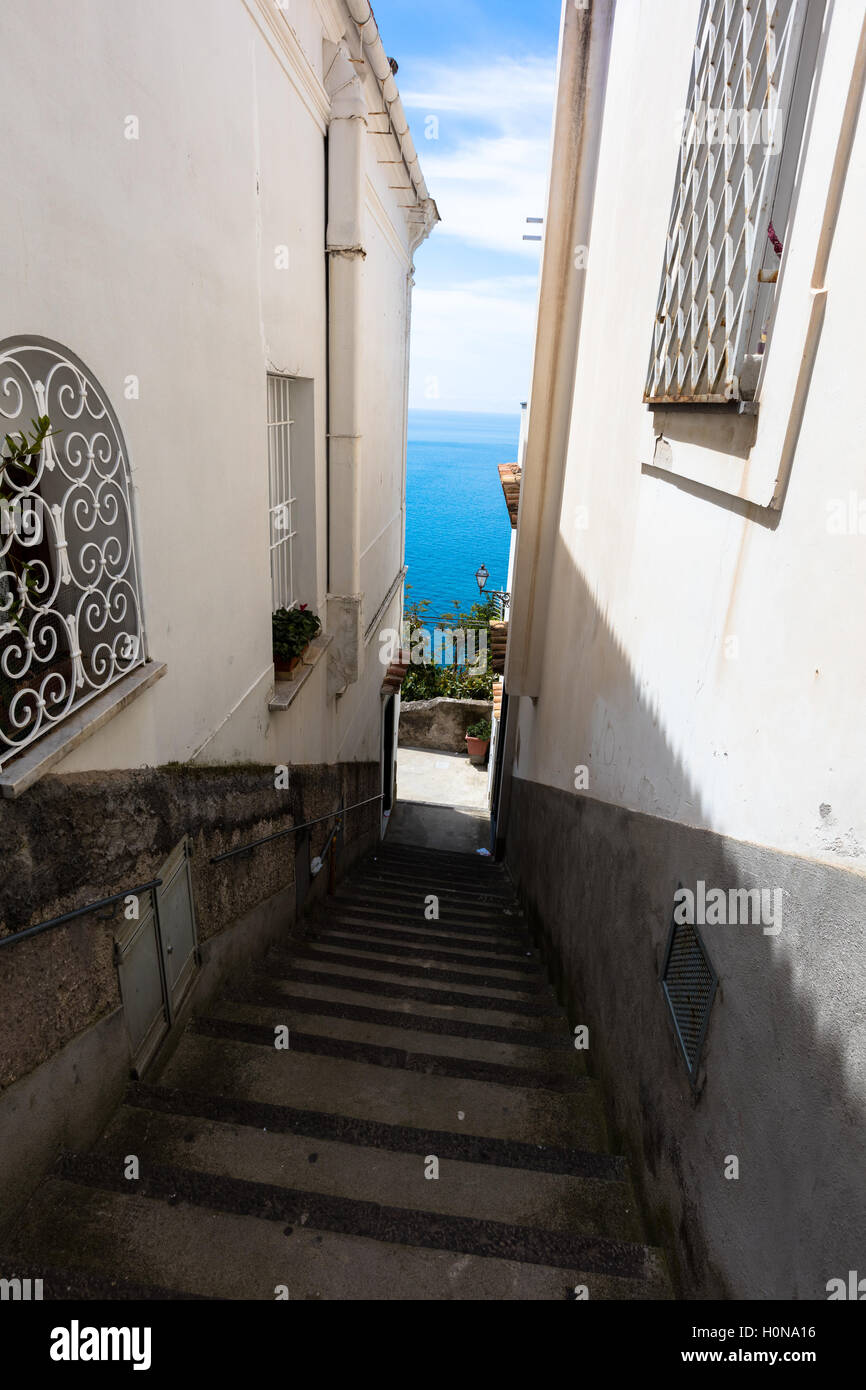 The beautiful village of Positano, Amalfitan coast, Italy Stock Photo