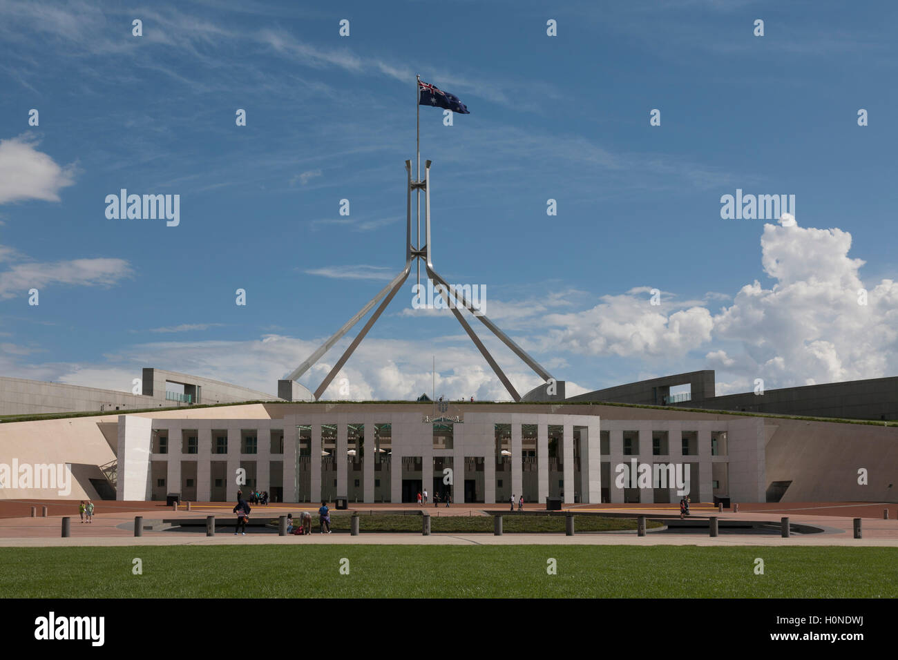 Front entrance to Parliament House Canberra Australian Capital Stock Photo  - Alamy