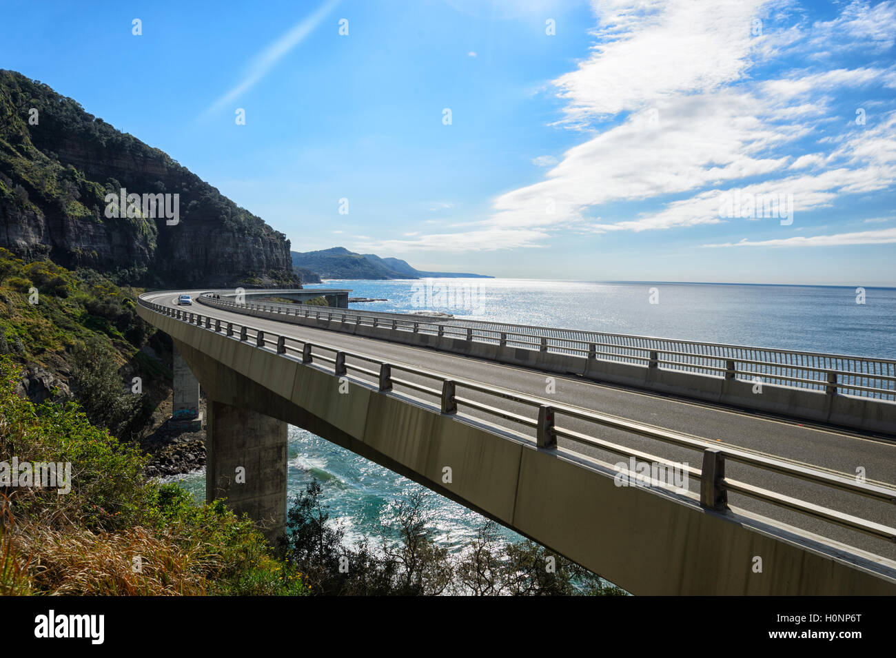 Sea Cliff Bridge, Grand Pacific Drive, Coalcliff, Illawarra Region, New South Wales, NSW, Australia Stock Photo