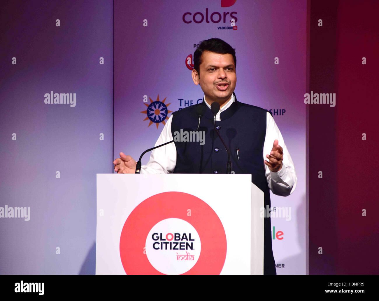 Devendra Maharashtra chief minister devendra fadnavis hi-res stock photography ...