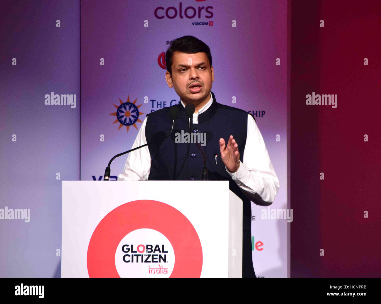 Devendra Maharashtra chief minister devendra fadnavis hi-res stock photography ...