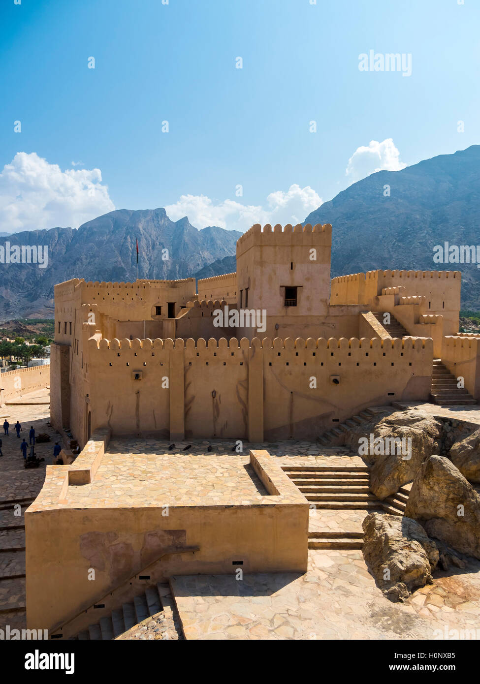 Fort Nakhl, oder Husn Al Heem, Festung, über Oase Nakhl auf Jebel Nakhl ...