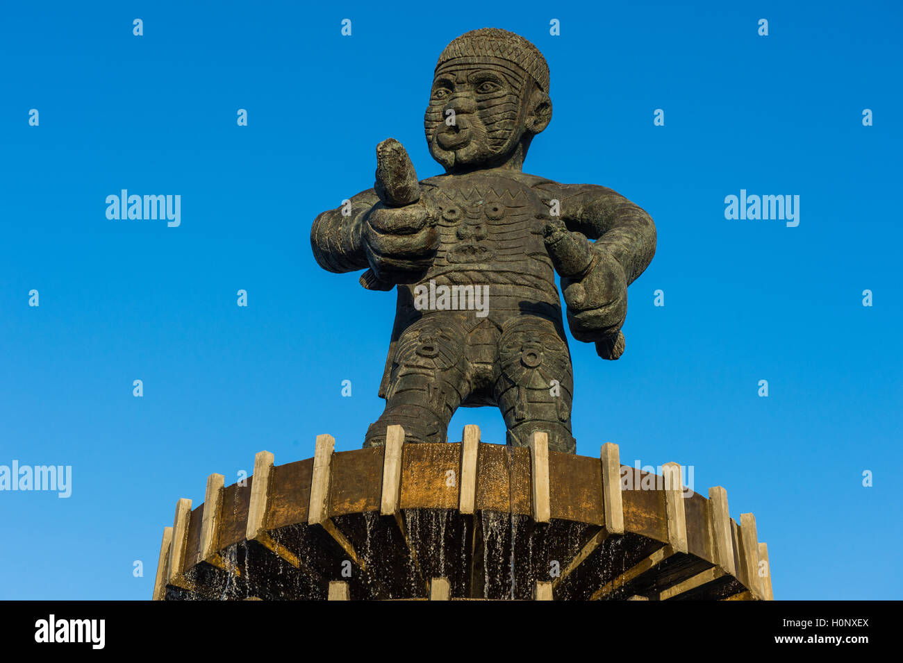 Cuffy Monument, memorial at the slave revolution 1763, Georgetown, Guyana Stock Photo