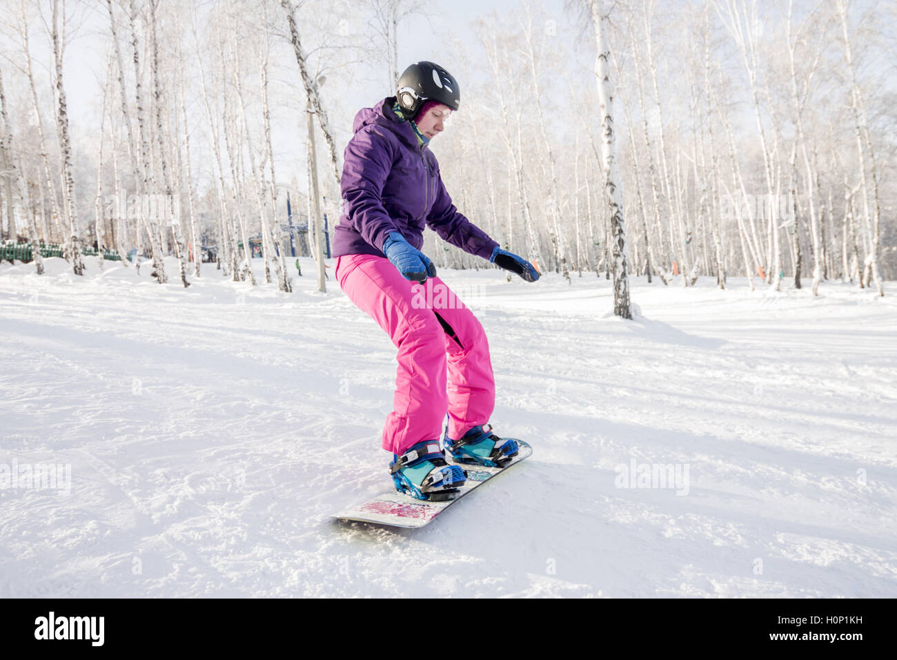 pink ride snowboard