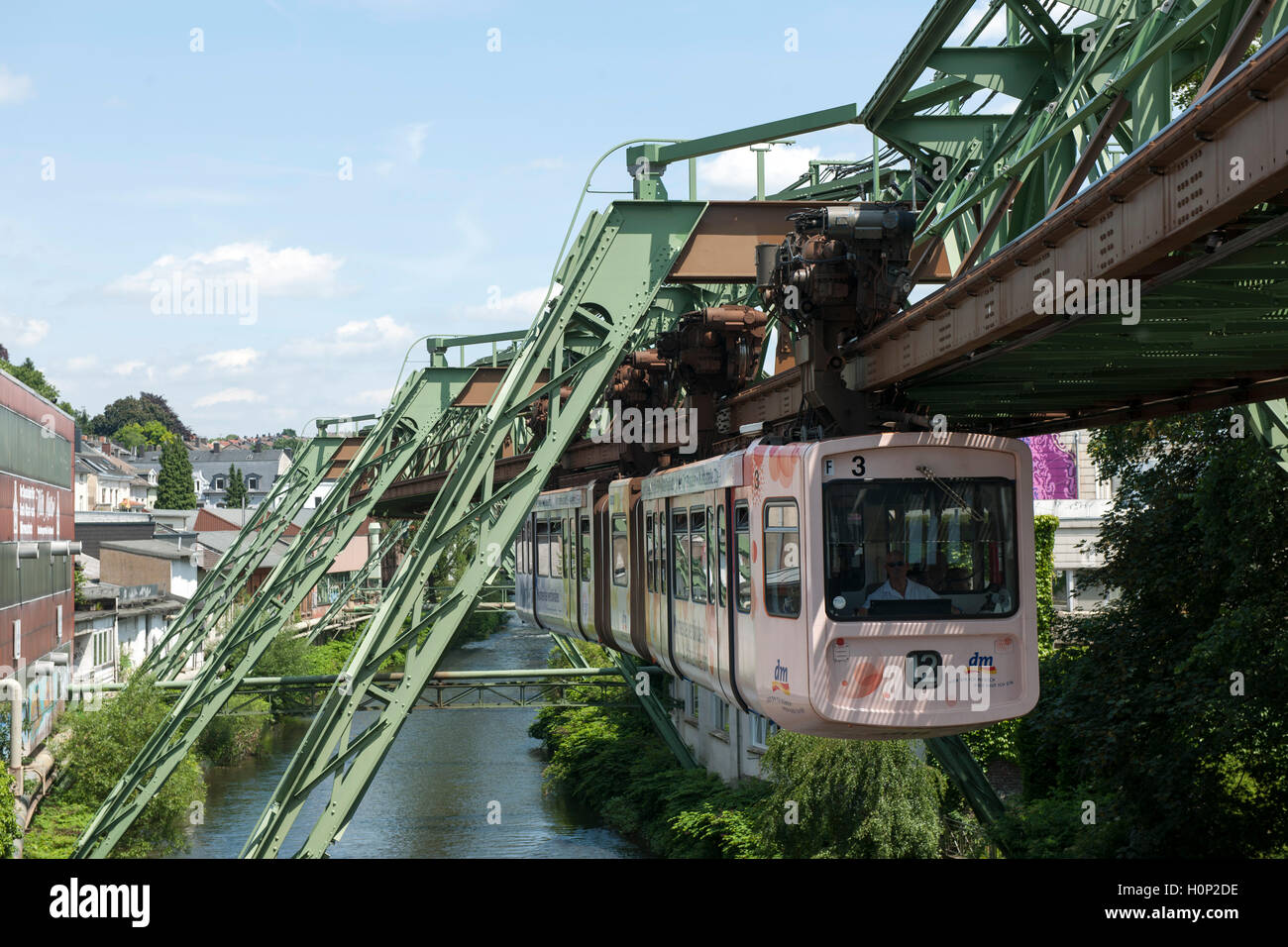 Deutschland, NordrheinWestfalen, Wuppertal, Blick vom Haltepunkt