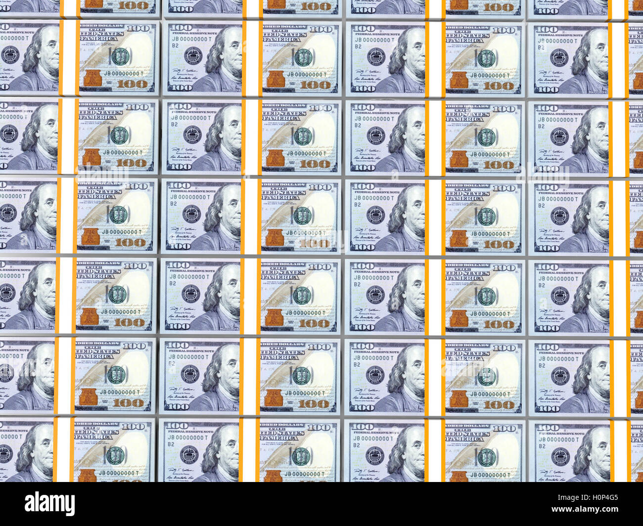 Stacks of 100 dollar bills hires stock photography and images Alamy